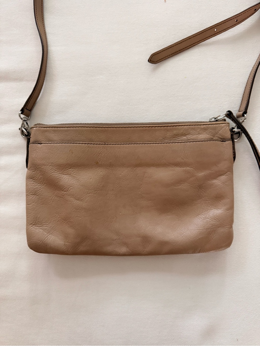 Fossil Fiona Leather Crossbody Bag with Adjustable Strap‎ Tan - Picture 10 of 10